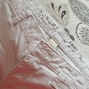 Straight leg khaki pants